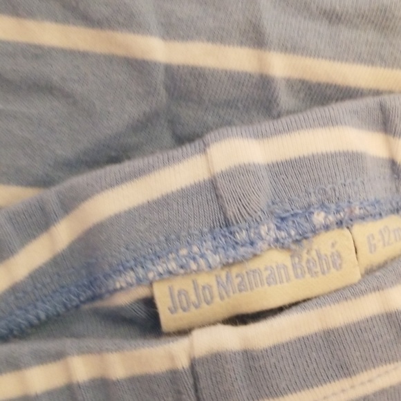 JOJO MAMAN BEBE blue striped set - Picture 3 of 5